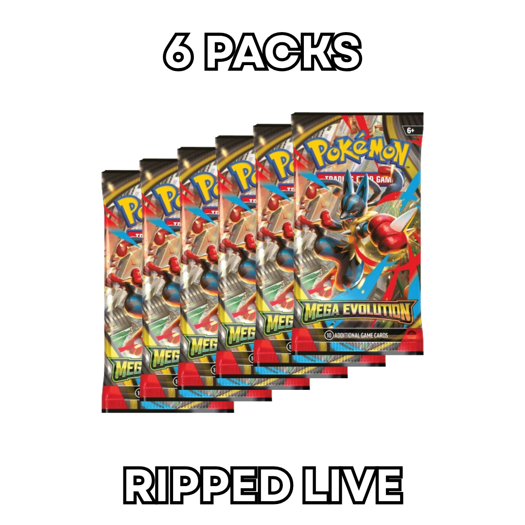 RIPPED LIVE: Mega Evolution - 6 Packs