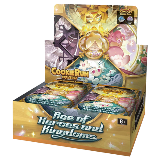 CookieRun TCG: Age of Heroes and Kingdoms Booster Display