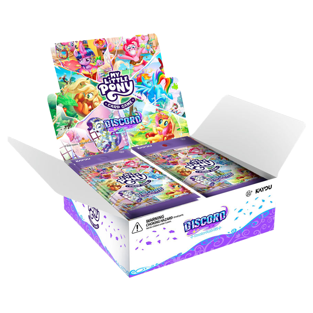 My Little Pony Trading Card Game: Discord!!! Booster Display