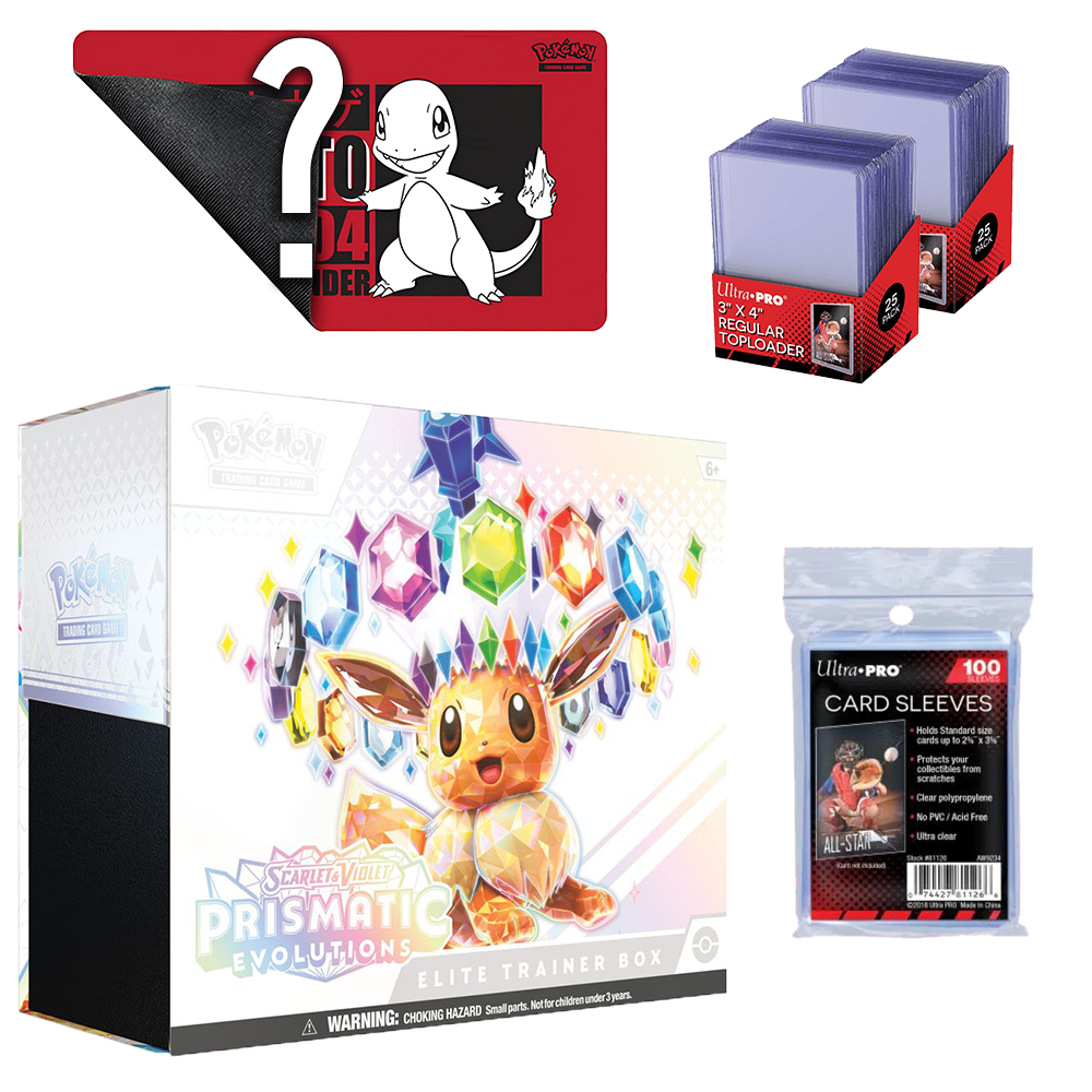 prismatic evolutions card sleeves Prismatic Evolutions Elite Trainer Box BUNDLE – Nova Break
