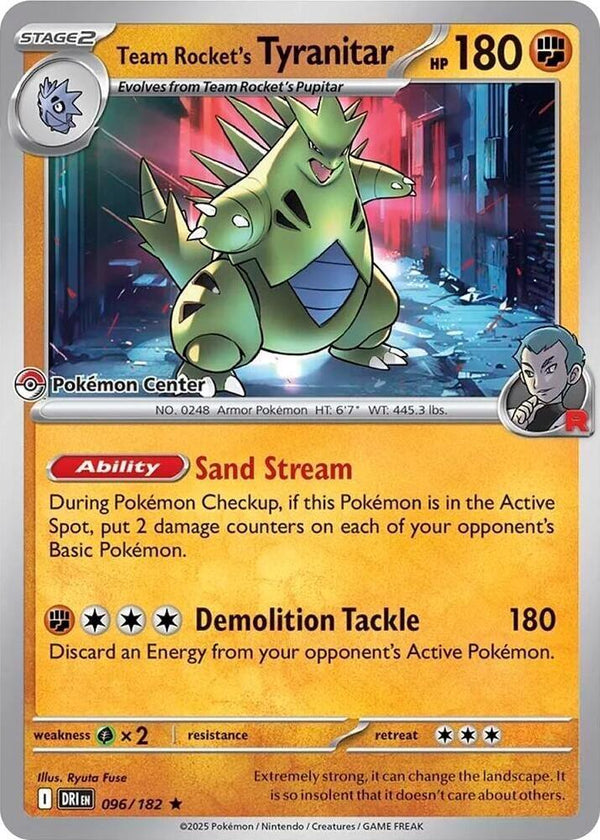 Team Rocket's Tyranitar (Pokemon Center Exclusive) - MIS 096/182