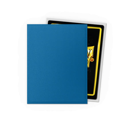 Dragon Shield Sleeves: Standard Matte Dual - Cobalt & Silver 100CT