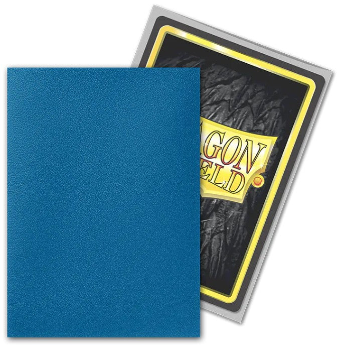 Dragon Shield Sleeves: Standard Matte Dual - Cobalt & Silver 100CT