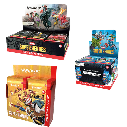 MTG MARVEL Super Heroes COLLECTOR/PLAY/JUMP Booster Bundle
