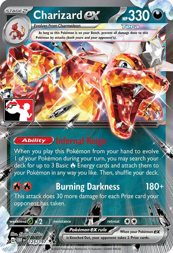 Charizard ex (Prize Pack Stamped) - OBS 125/197