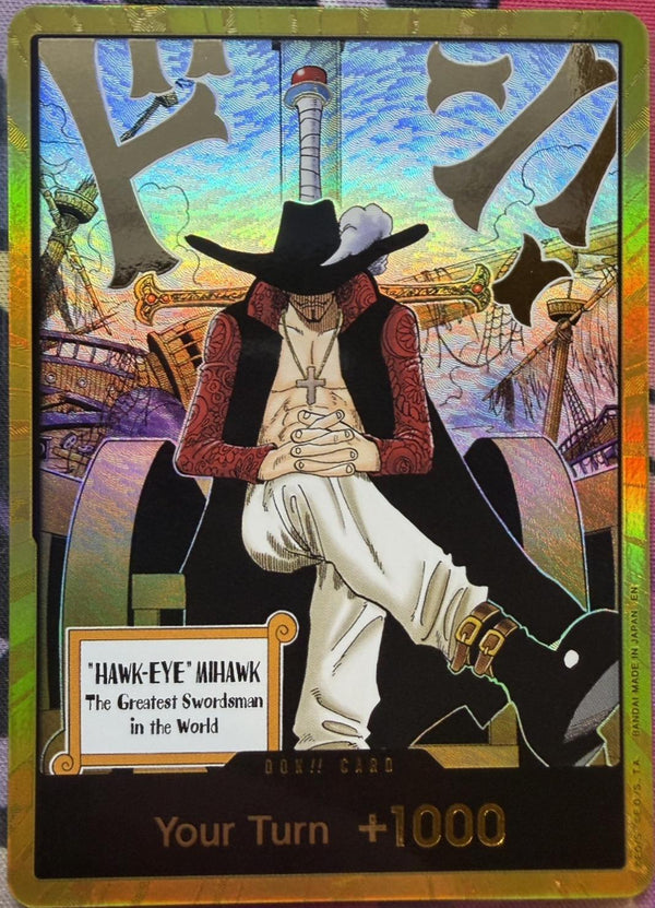 DON!! Card (Dracule Mihawk) (Gold)