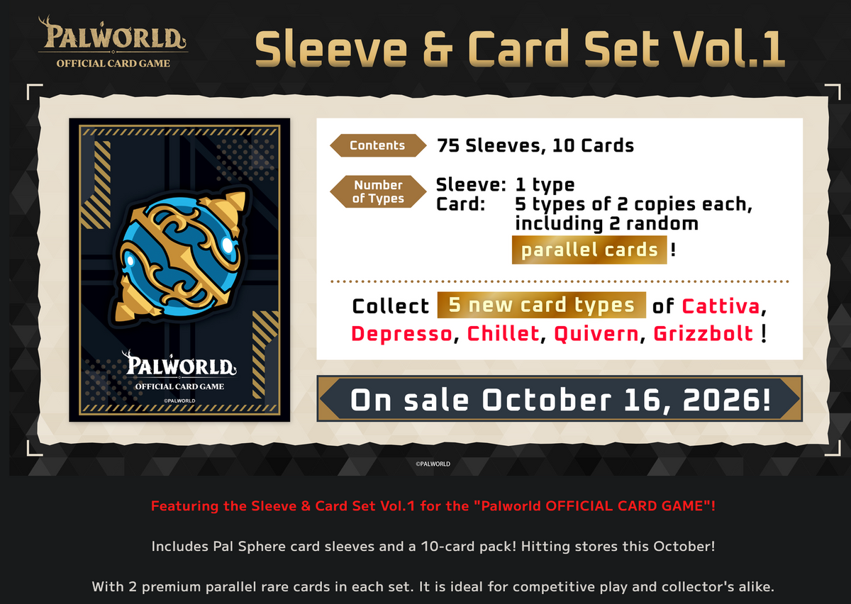 Palworld TCG: Sleeve & Card Set Vol. 1