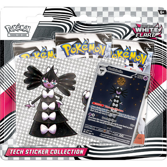 White Flare Tech Sticker Collection
