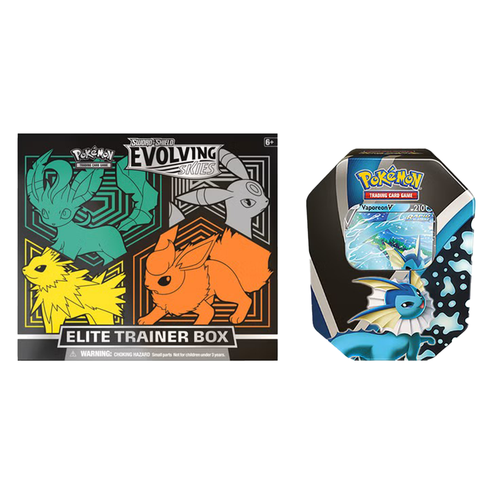 Evolving skies Costco 2 Pack ETB + Tin
