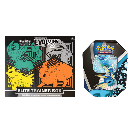 Evolving skies Costco 2 Pack ETB + Tin