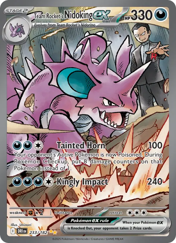 Team Rocket's Nidoking ex - DES 233/182