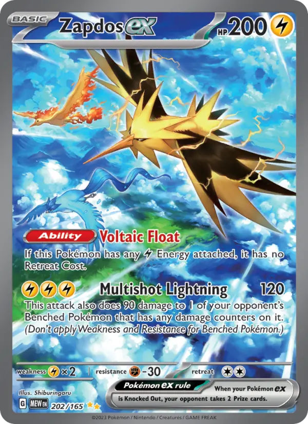 Zapdos ex - SV: 202/165