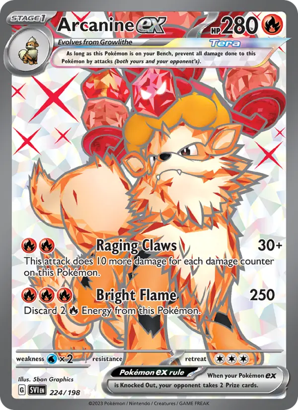 Arcanine ex - SCA 224/198