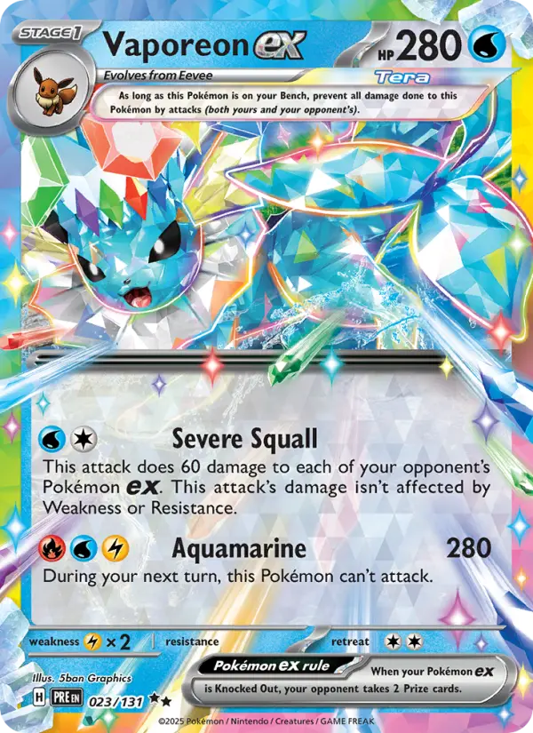 Vaporeon ex - PRI 023/131
