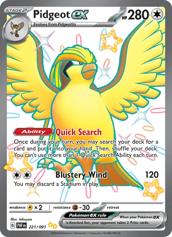 Pidgeot ex - PAL 221/091