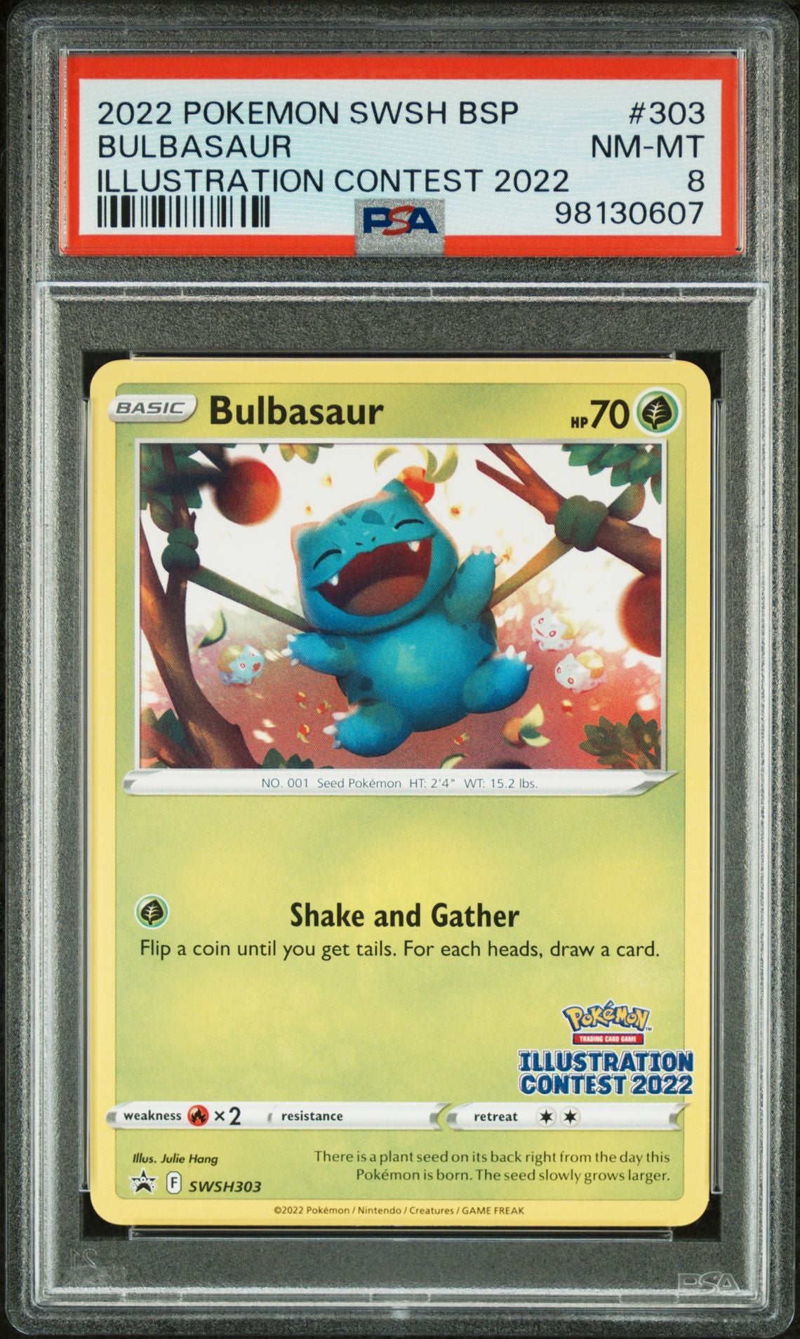 Bulbasaur Illustration Contest 2022 PSA 8