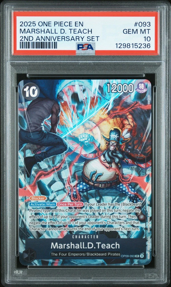 Marshall.D.Teach (093) (English Version 2nd Anniversary Set) - ONE OP09-093